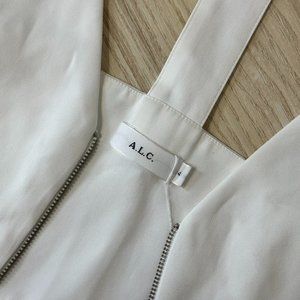 Alc White Cropped Top With